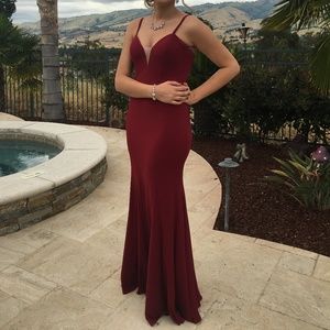 Jovani Prom Dress Red Size 4
